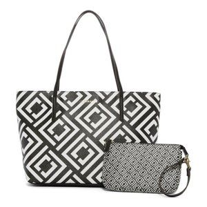 Liz Claiborne Lisa Tote Bag with Accessory Pouch